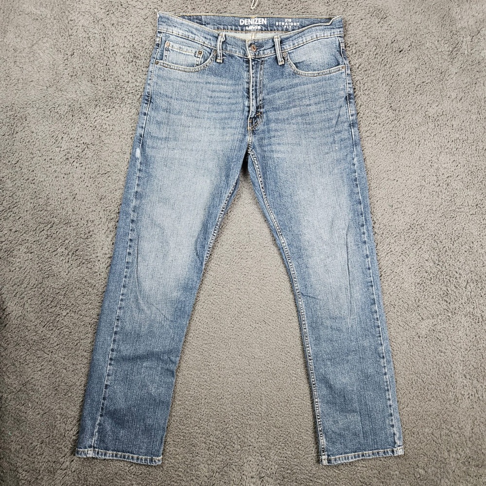Denizen from Levis 218 Straight Fit Mens‎ Blue Jeans 32x32 Medium Wash
